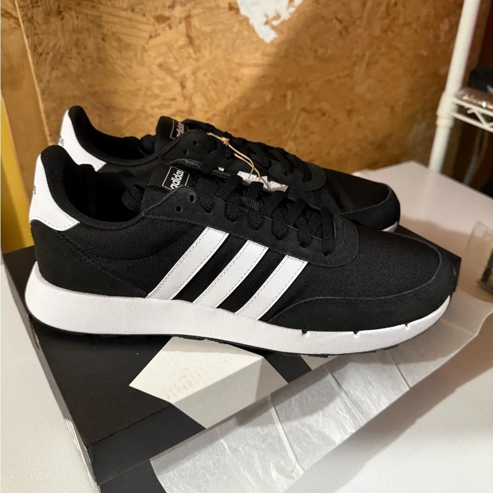 Adidas Black and White Sneakers